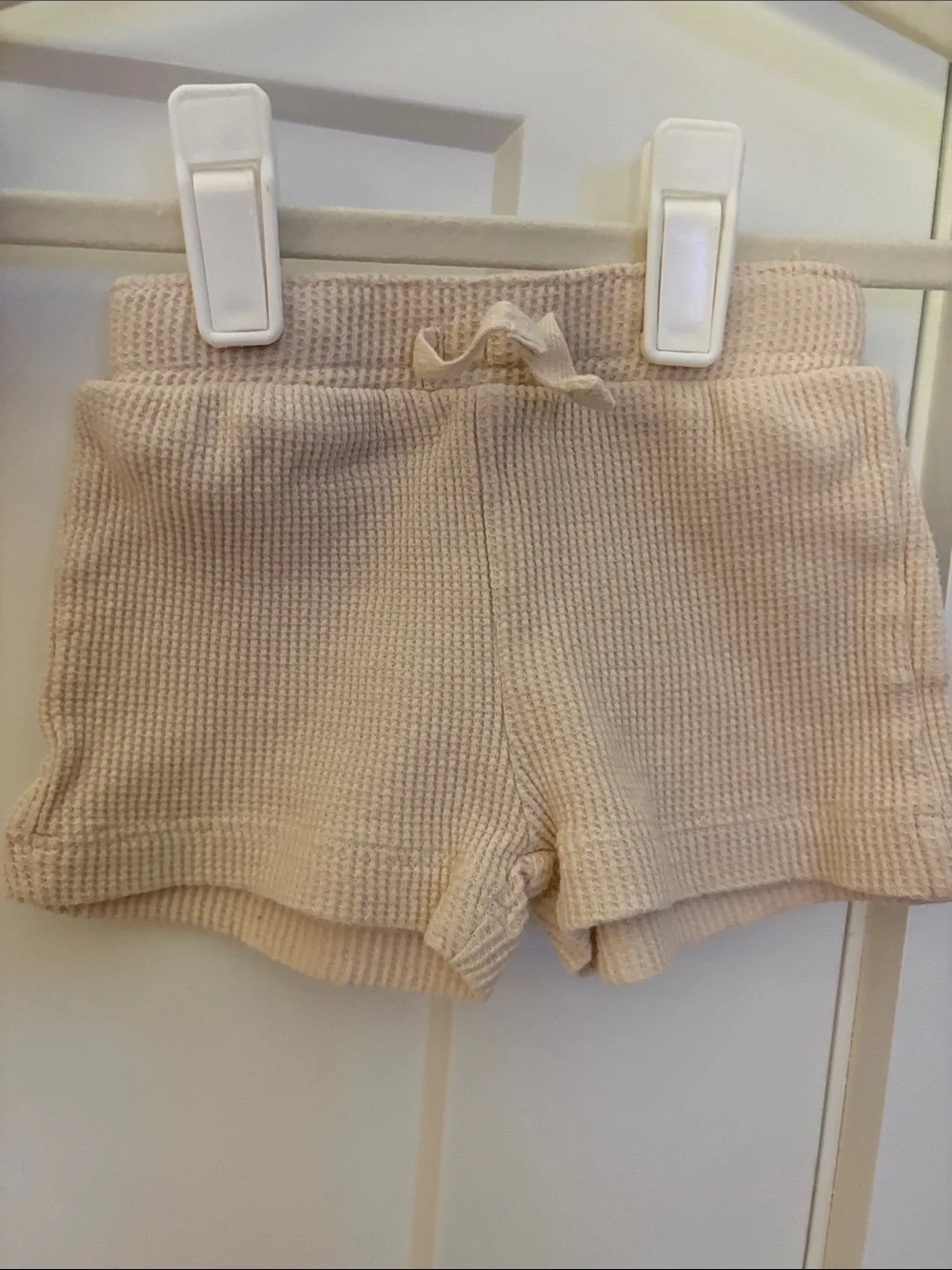 Disney Baby Beige Waffle Knit Winnie the Pooh Short Matching Set 3-6 Months
